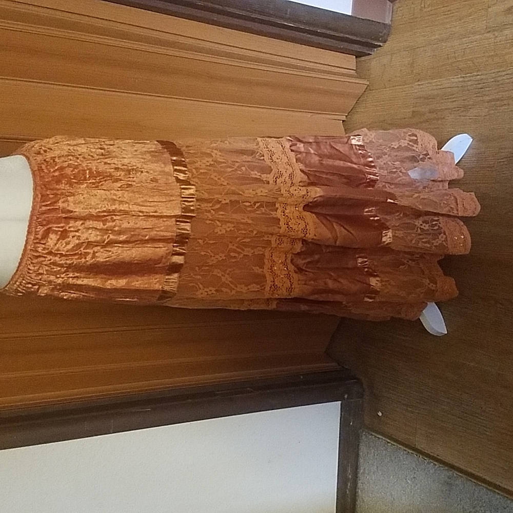 APOLLO RUST LONG SKIRT - Picture 3 of 4